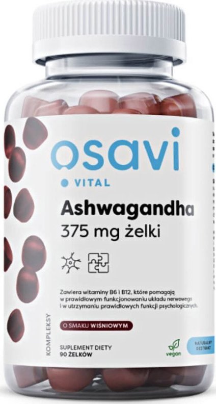 Osavi OSAVI Ashwagandha 375mg 90gummies Cherry