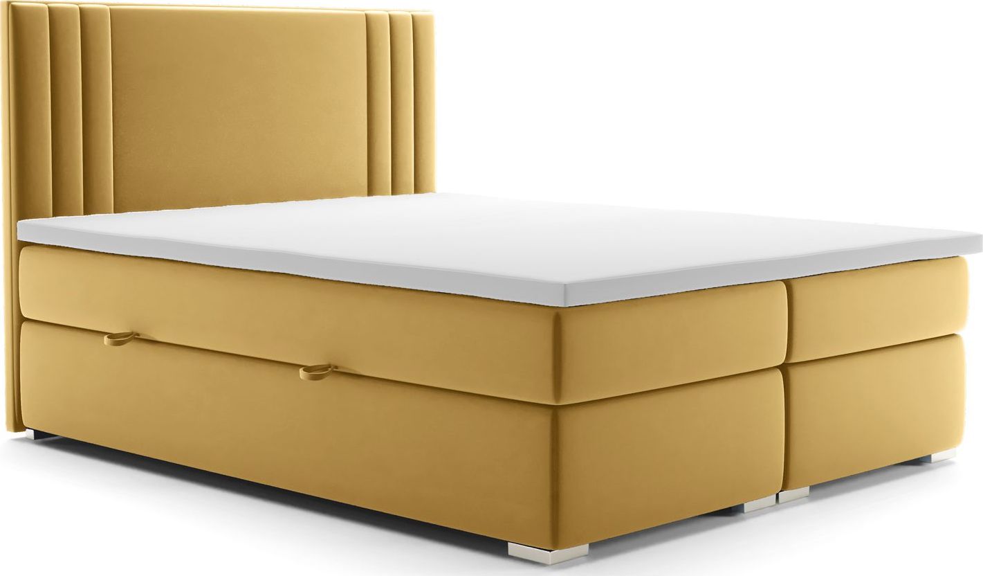 Elior Podwójne łóżko boxspring Felippe 180x200 - 58 kolorów