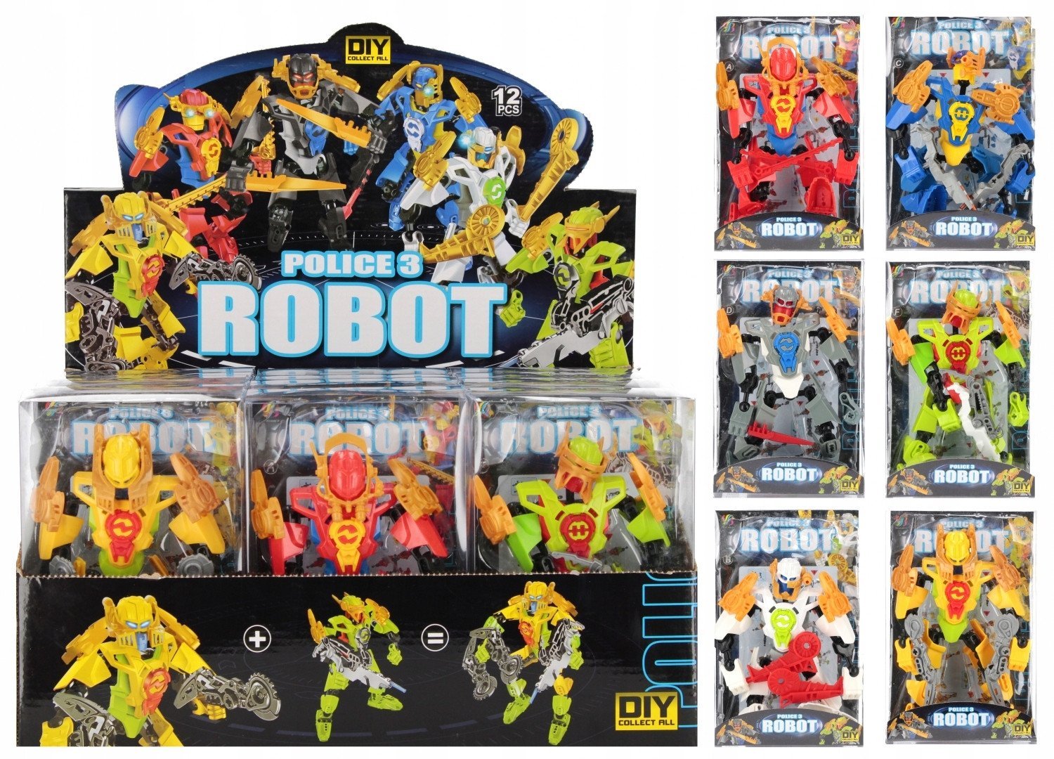 Mega Creative ROBOT AKC 13X20X6 MIX6 MC DISP 12/108