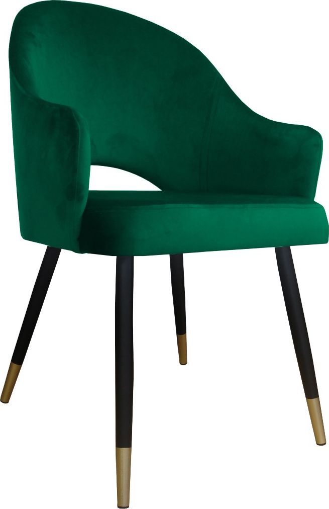 Atos Krzesło JENISEJ VELVET GOLD zielone nowoczesne ATOS