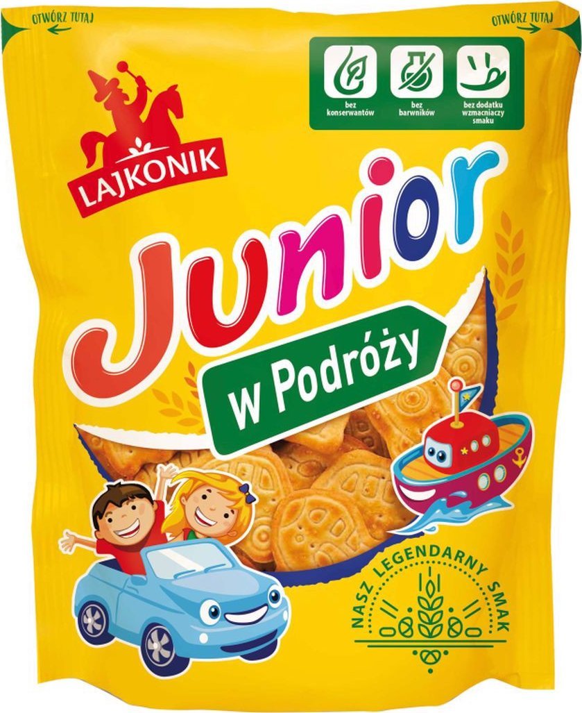 Lorenz Lajkonik Junior W Podróży Drobne pieczywo słodko-słone 100 g