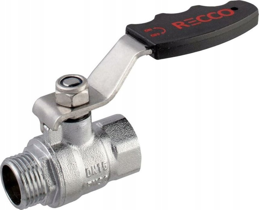 IDMAR Zawór kulowy do wody RECCO W/Z 1/2" kula antywapienna chrom niepolerowany