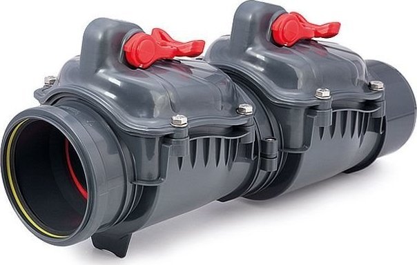 Karmat Zasuwa burzowa PP DN 160 dwu klapowa typ 2 kanalizacja zewnętrzna