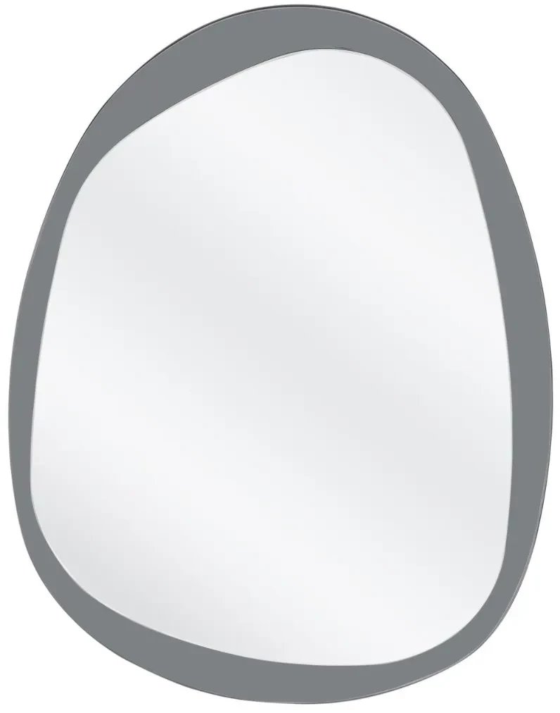 Lustro dekoracyjne PLAZA 60x80cm srebrne HALMAR