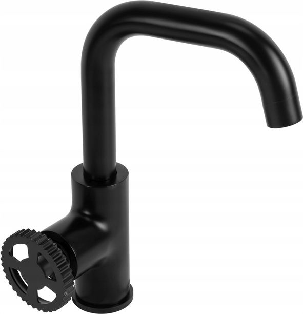 Bateria umywalkowa Rea Vertigo stojąca czarny mat (REA-B8767)