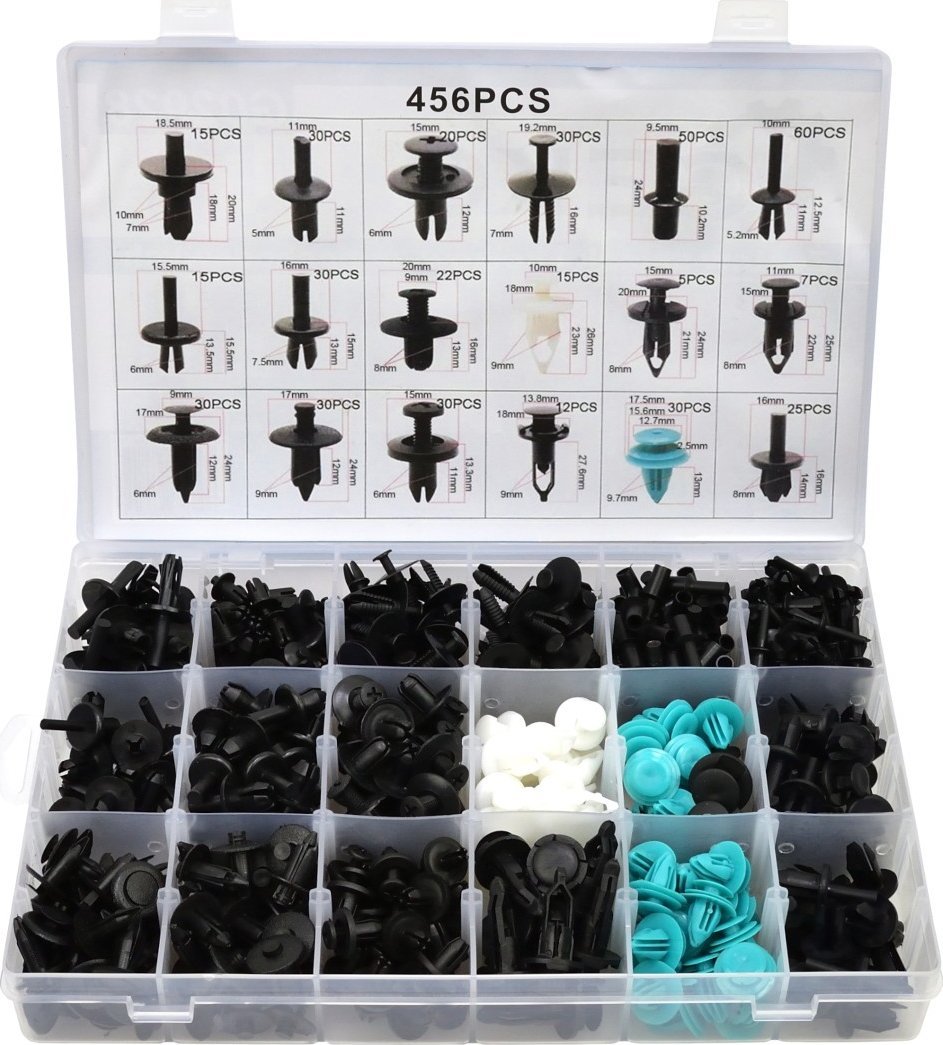 Geko Zestaw spinek i kołków samochodowych 456szt. (20)