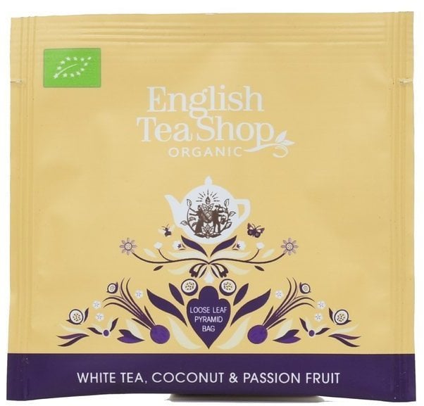 English Tea Shop Herbata biała Premium White Tea Coconut & Passion Fruit 50 saszetek
