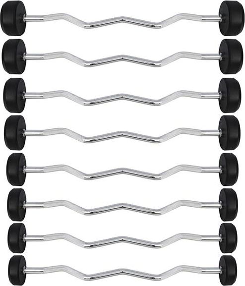 HMS GSL-15 SZTANGA/GRYF STAŁY ŁAMANY GUMOWANY 15 KG HMS