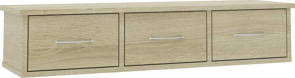 Elior Półka ścienna z szufladami Toss 3X - dąb sonoma