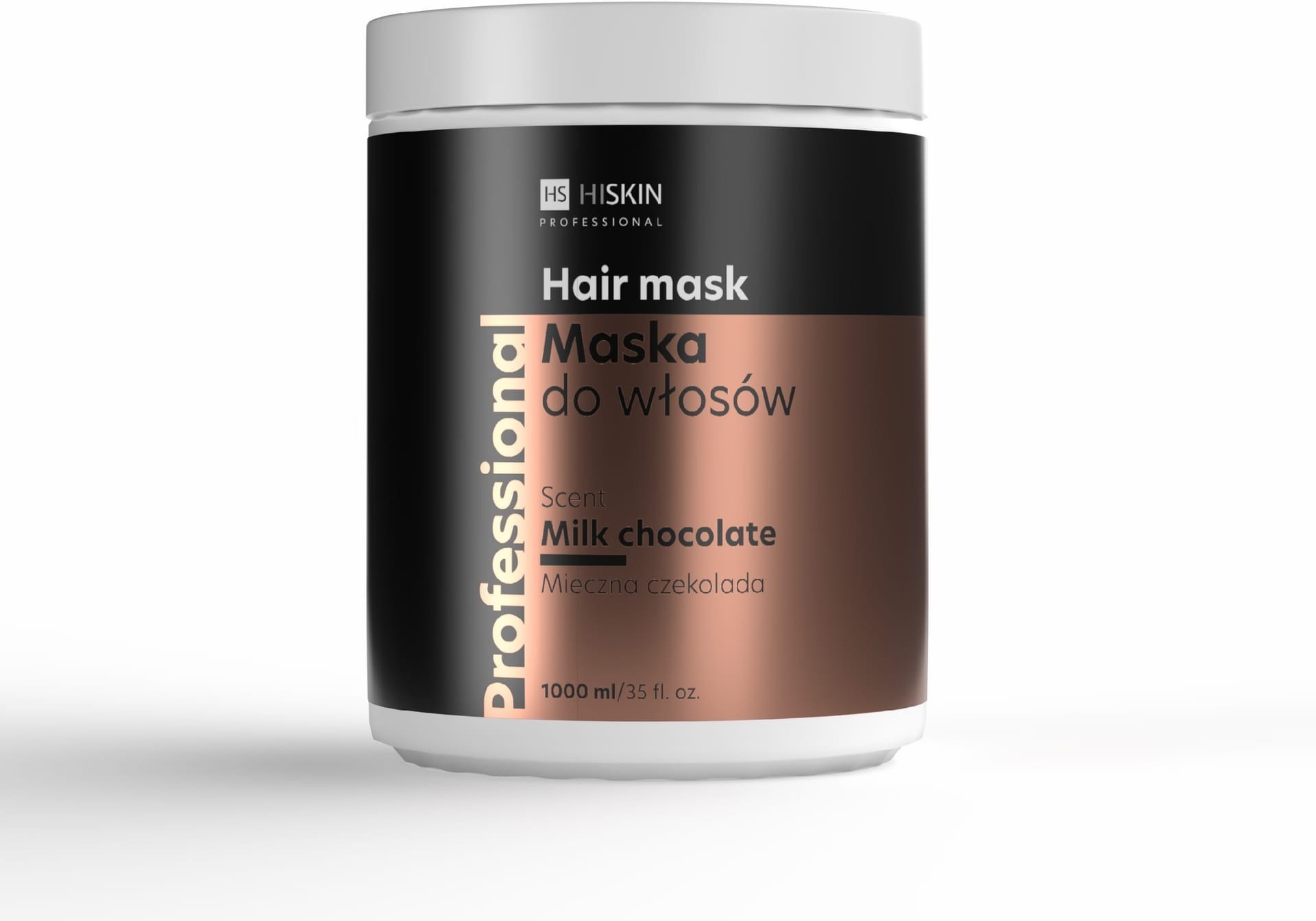 HISKIN PROFESSIONAL Maska do włosów - mleczna czekolada 1000 ml