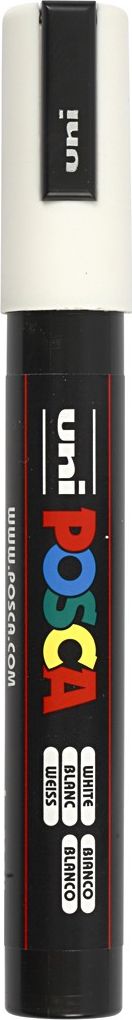 MARKER Z FARBĄ PLAKATOWĄ UNI PC-5M POSCA, BIAŁY