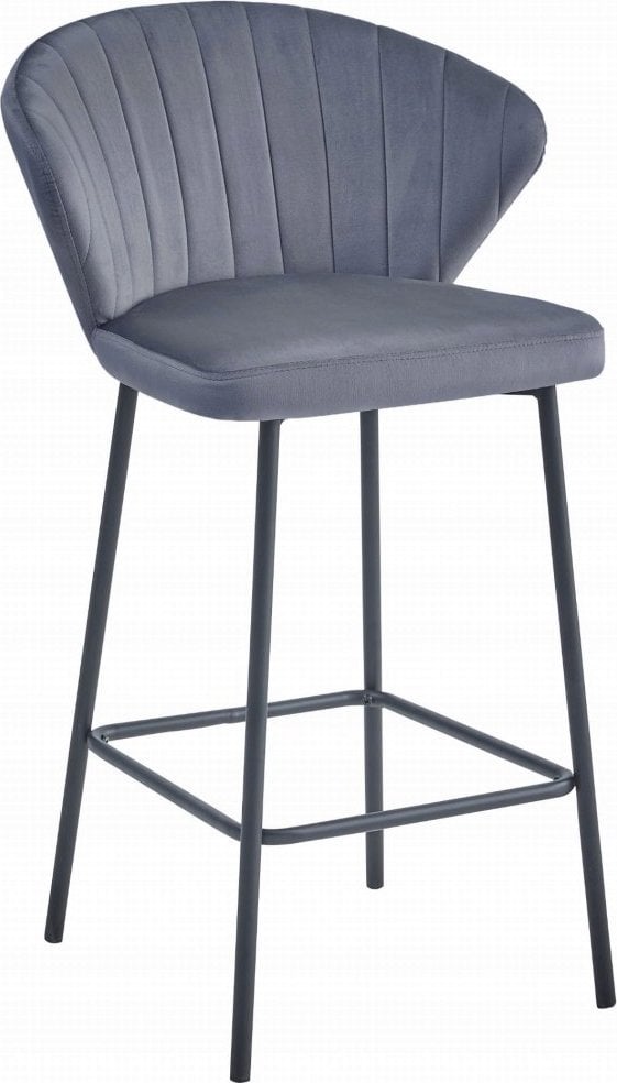 Leobert Hoker GATTA - ciemny szary aksamit / nogi czarne x 1