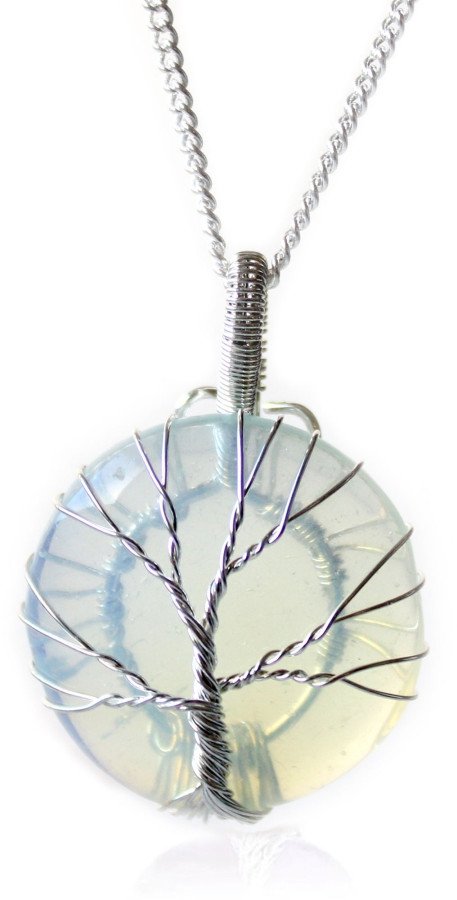 Indyjski Naszyjnik - Drzewo Życia Opalit