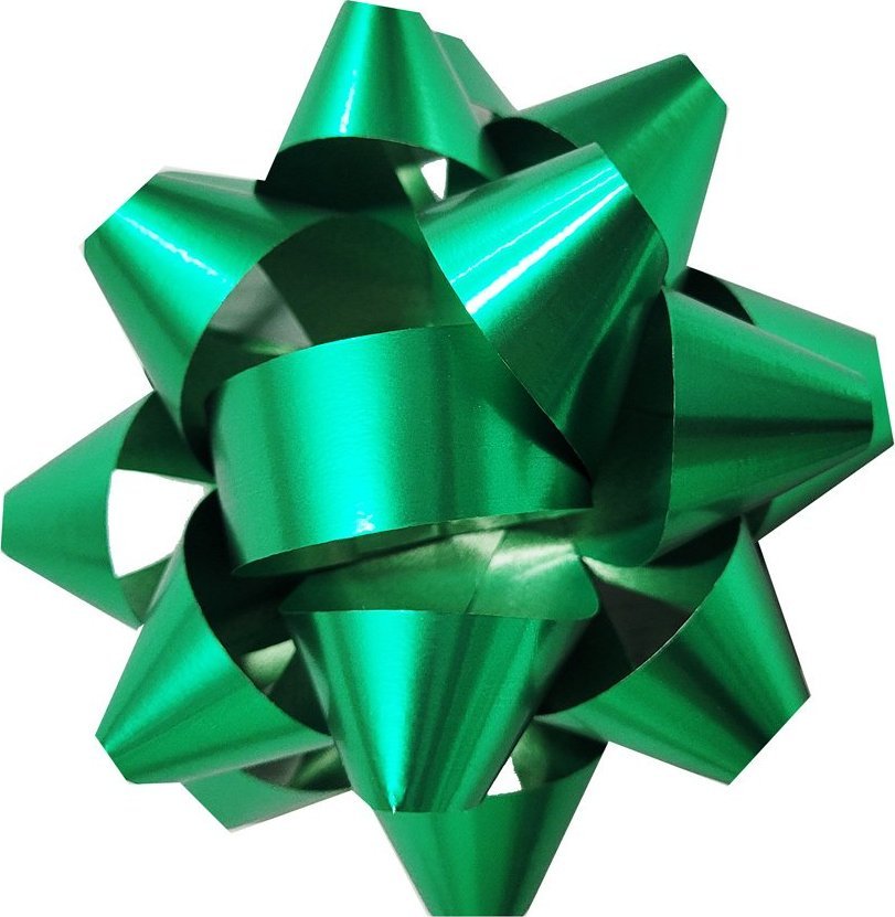 Fastima Rozetka Zielona KOKARDA do prezentów 5,5cm 3MM