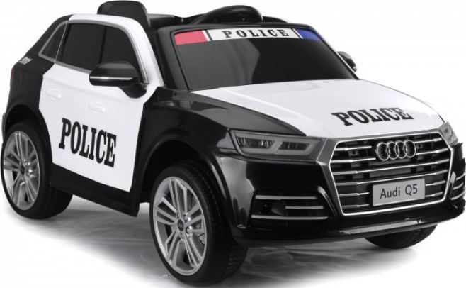 Super-Toys AUDI Q5 POLICJA , MIĘKKIE KOŁA, MIĘKKIE SIEDZENIE, RADIO FM, BLUETOOTH - PEŁNA OPCJA/S305
