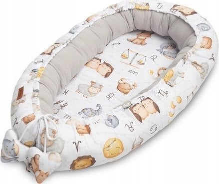 Sensillo KOKON MUŚLIN ZODIAK SZARY 80x45