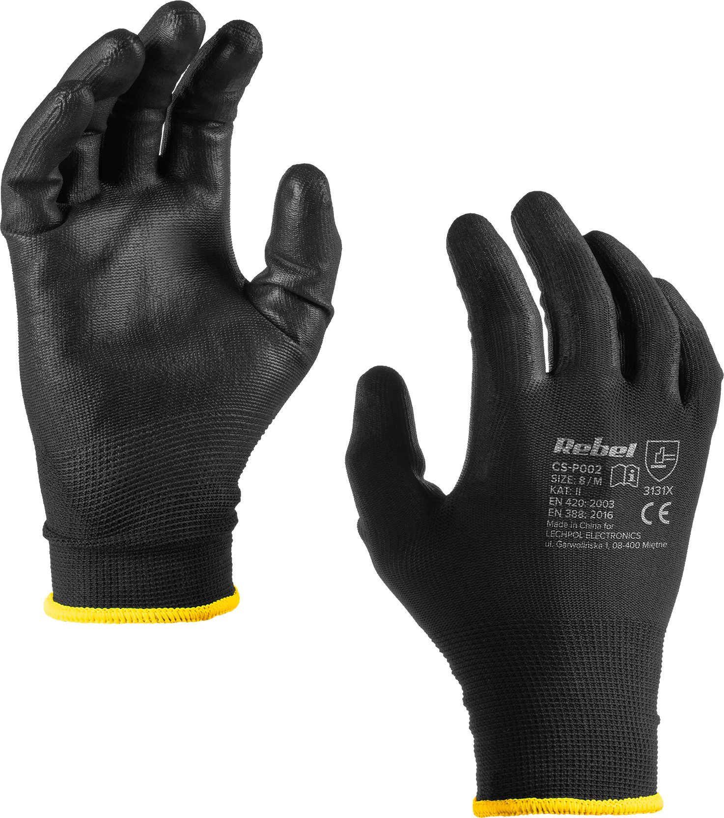 Rebel Rękawice robocze poliuretanowe CS-P002 r.8 M (12kpl.)