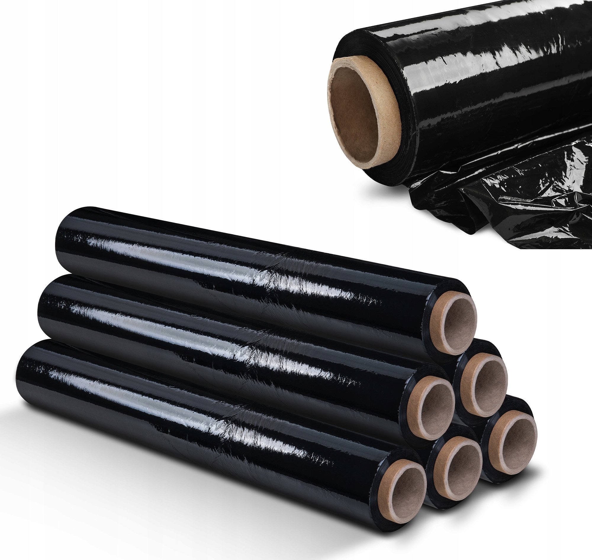 Folia stretch Kadax KADAX 6x Folia Stretch Strecz Czarna Mocna 3kg xl