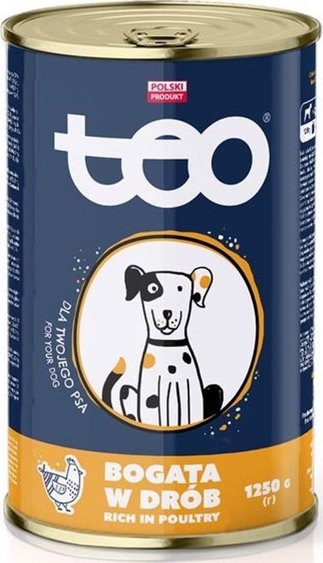 Teo Karma mokra dla psa TEO bogata w drób 1250 g
