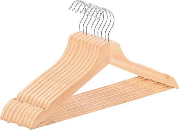 Springos Wieszaki na ubrania drewniane zestaw 9 szt. UNIWERSALNY