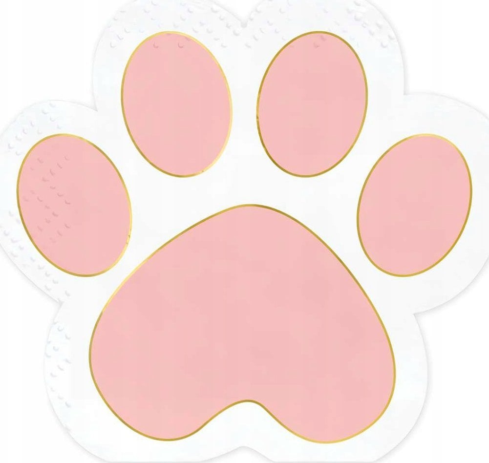 Party Deco Serwetki łapki 15,5x14,5cm 12szt