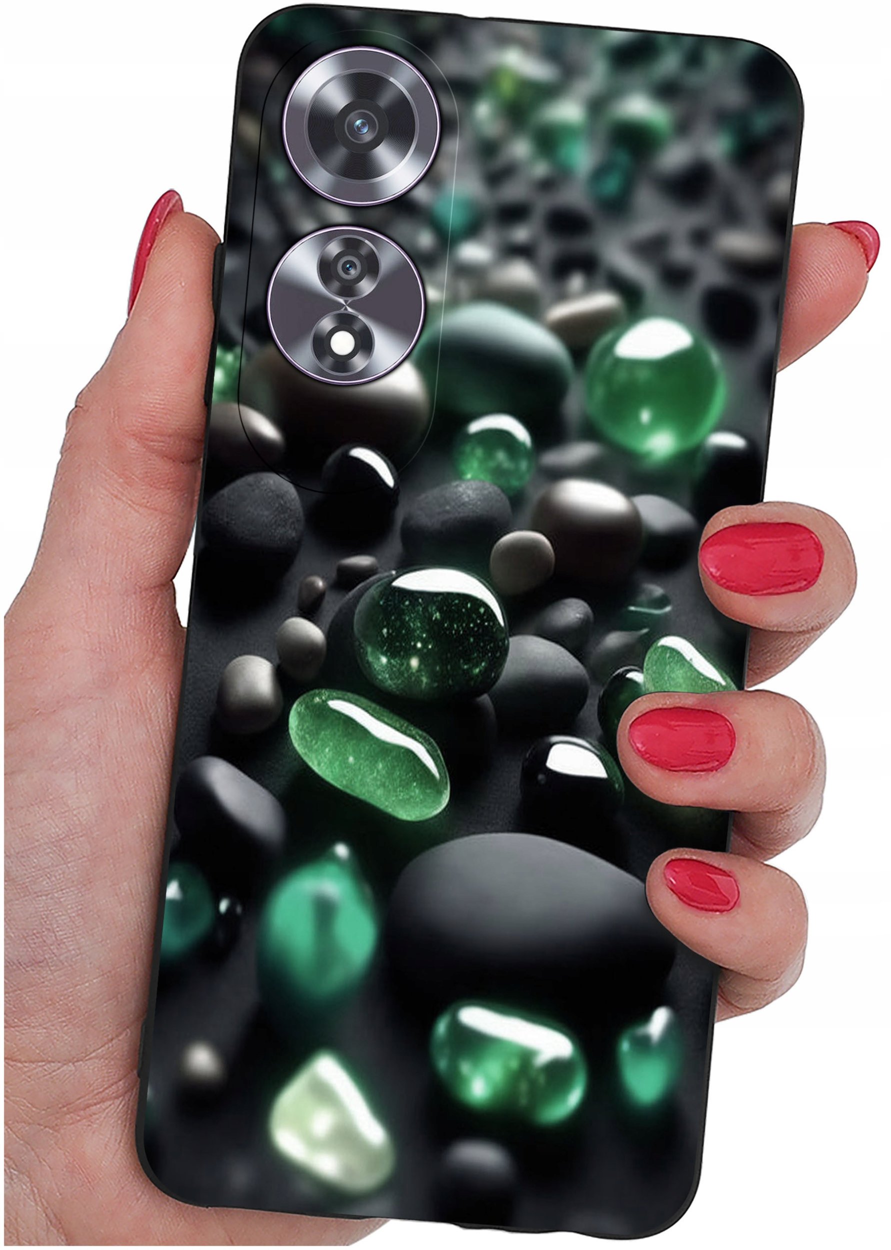 Etui do Oppo A60 4G WZORY |SILIKONOWE MATT CASE + SZKŁO 9H