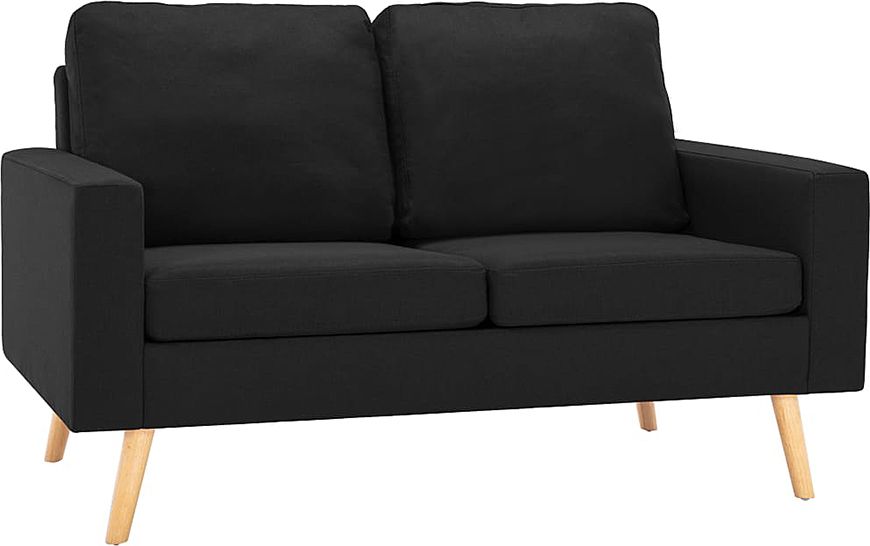 Elior 2-osobowa czarna sofa - Eroa 2Q