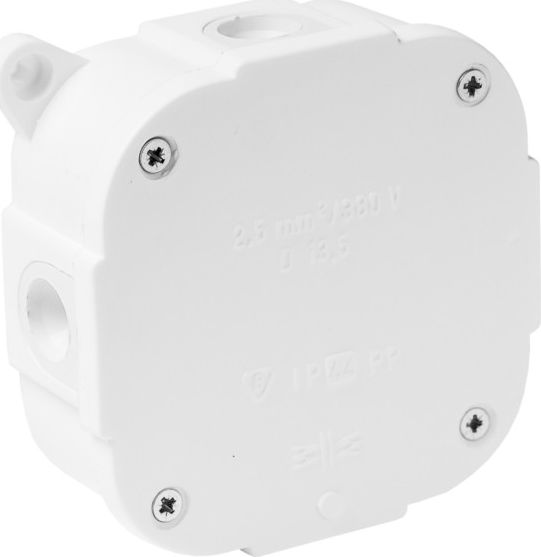 ViPlast 074-01 puszka n/t hermetyczna biała bez zacisków wym/zew 88x88x40 IP44 ViPlast 3931