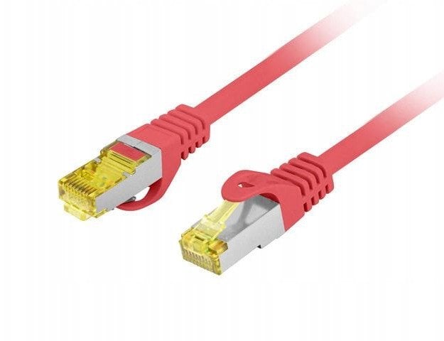 PATCHCORD KAT.6A S/FTP LSZH CU 10M CZERWONY FLUKE PASSED LANBERG