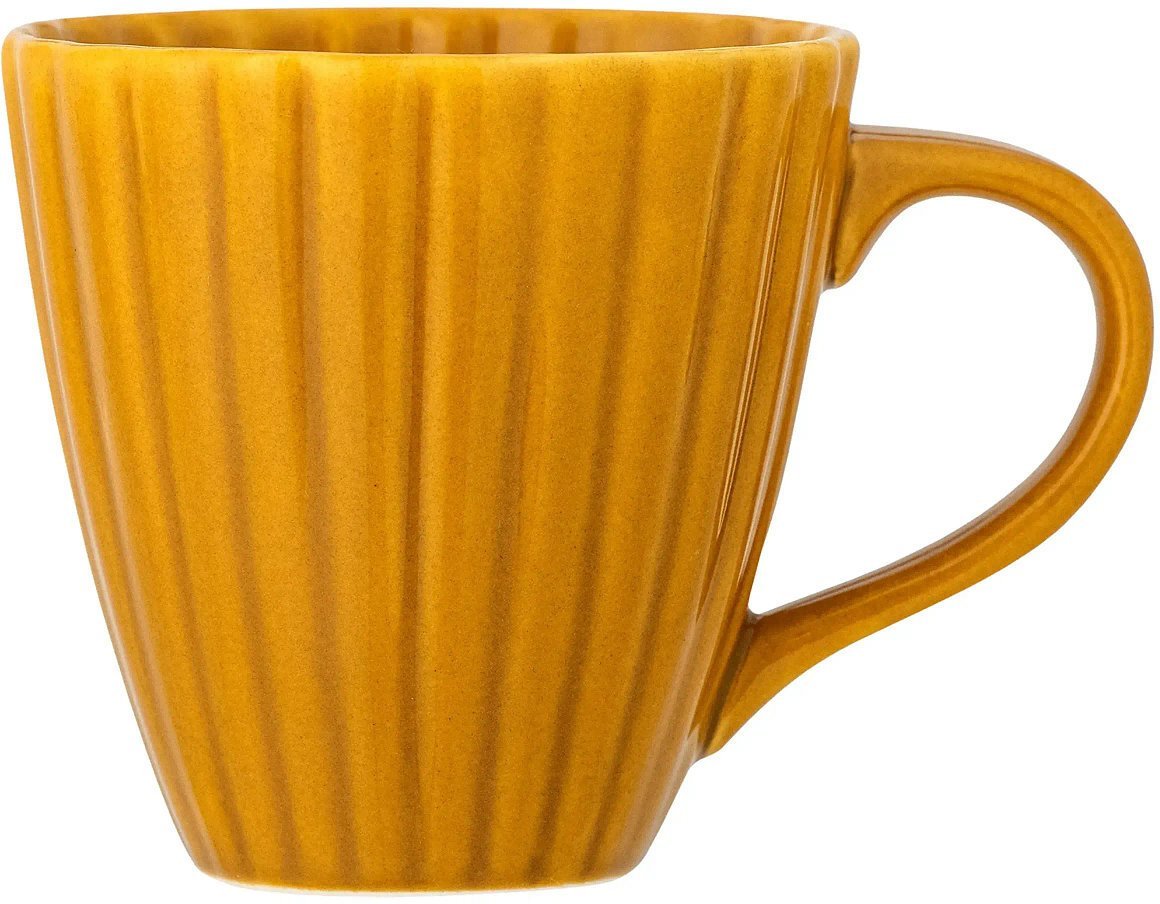 Bloomingville Kubek Żółty Ceramika