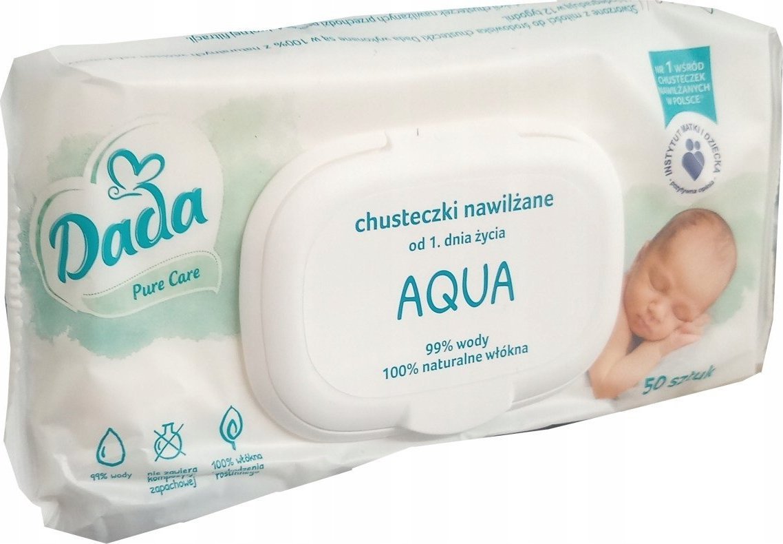 Dada Chusteczki nawilżane Dada Pure Care Aqua