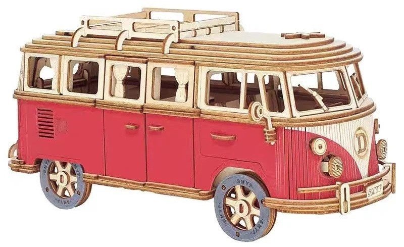 Puzzle 3D drewniane model samochodu Volkswagen VW T1