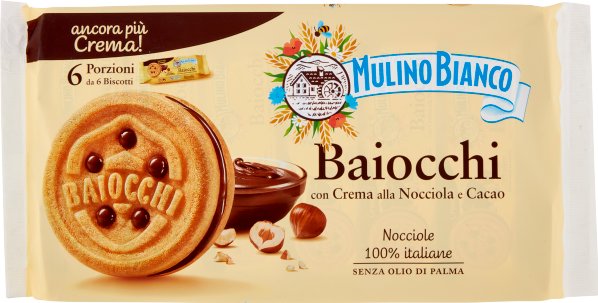 Ciastka z nadzieniem Baiocchi 336g - Mulino Bianco