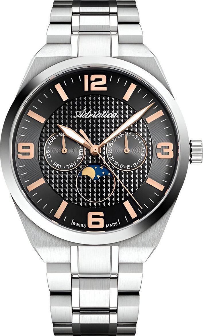 Zegarek Adriatica Zegarek męski Adriatica A8343.51R6QF srebrny
