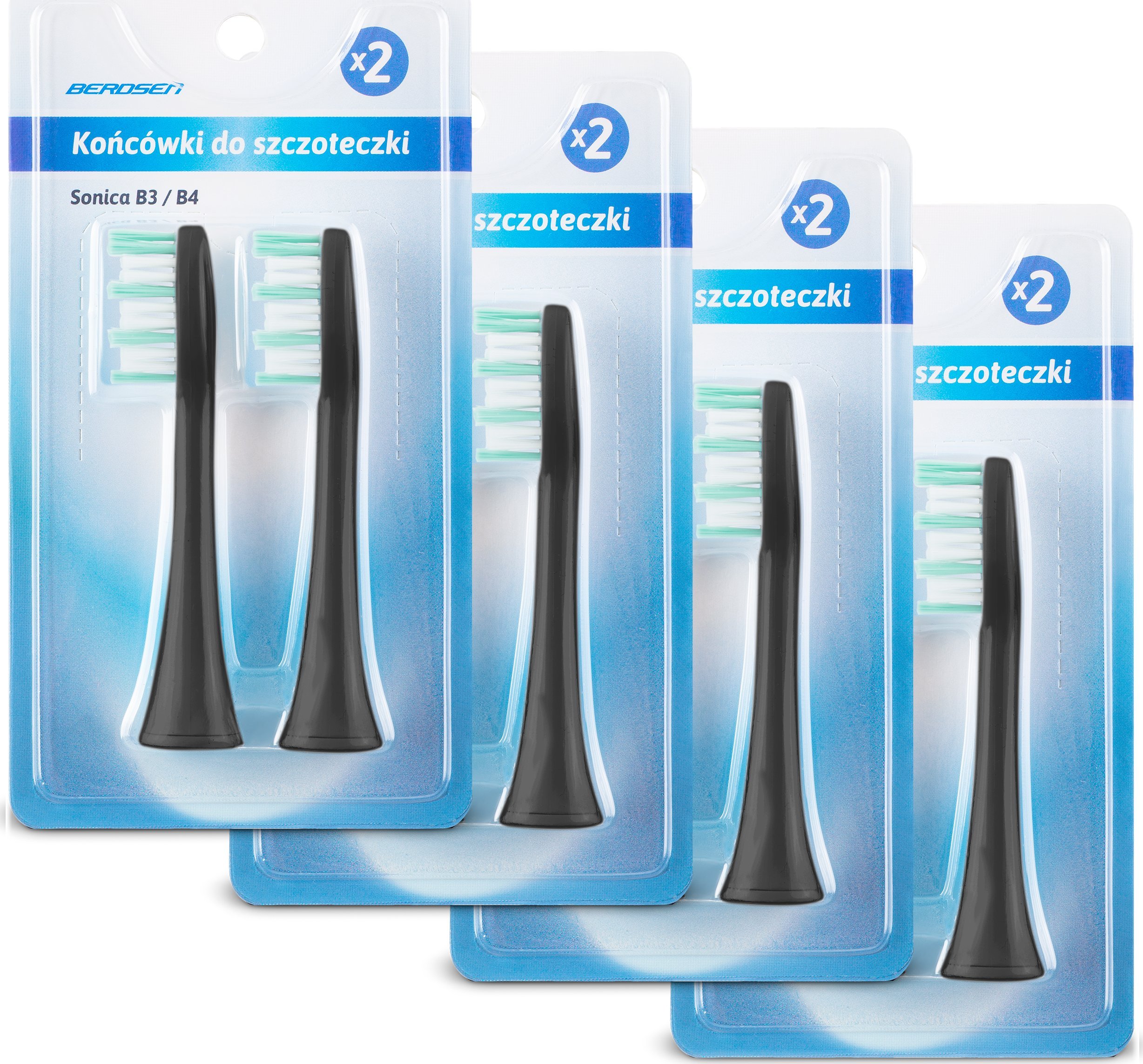 Końcówka Berdsen do szczoteczki sonicznej Berdsen B3 8 szt.