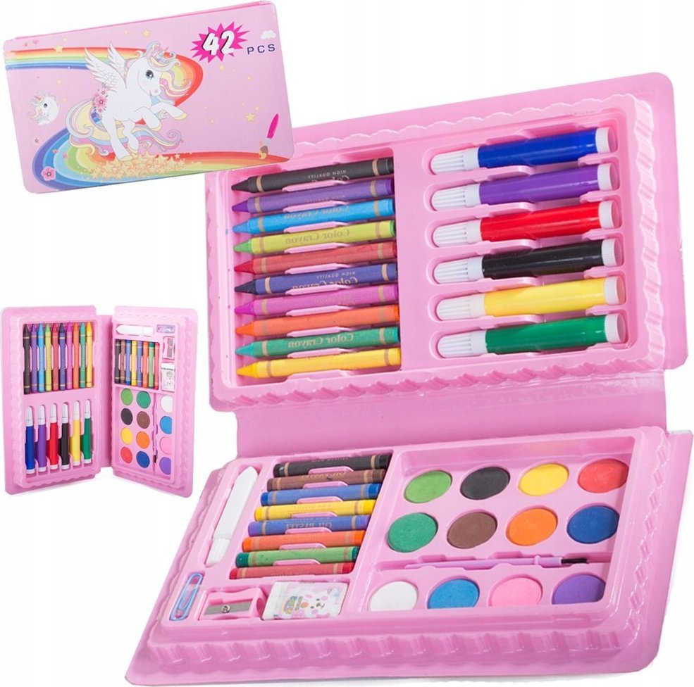 Verk ZESTAW ARTYSTYCZNY DO MALOWANIA W PUDEŁKU 42 szt