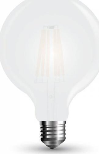 V-TAC Żarówka LED V-TAC 7W Filament E27 Kula G95 Mrożona VT-2057 6400K 840lm