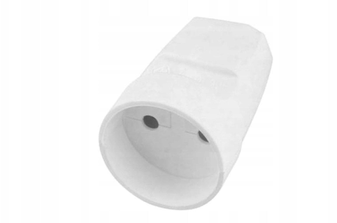 Gniazdo przenośne bez uziemienia 2P 250V IP20 białe 34007