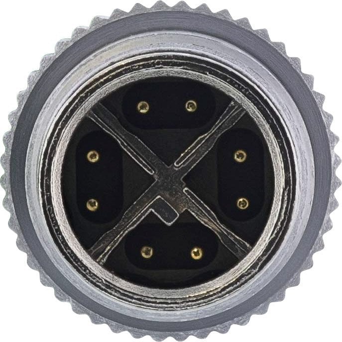 InLine InLine® Industrial network cable, M12 4-pin D-coded male/male, PUR 1m