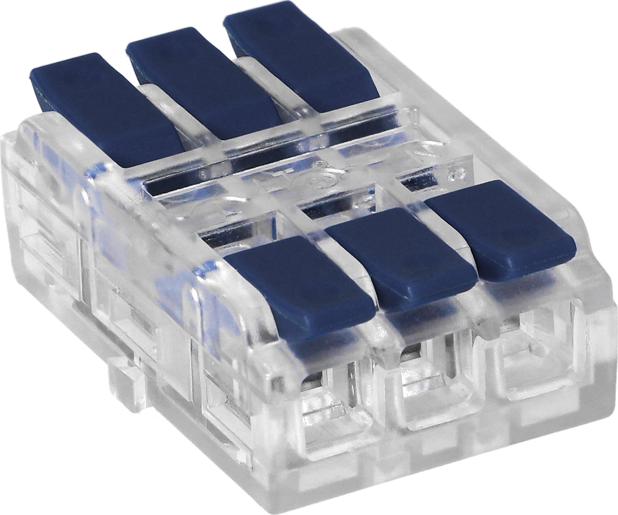 Orno Złączka instalacyjna zaciskowa 3-przewodowa, dwustronna; na dowolny przewód 0,75-4mm?; IEC 250V/32A; blister 4 szt.