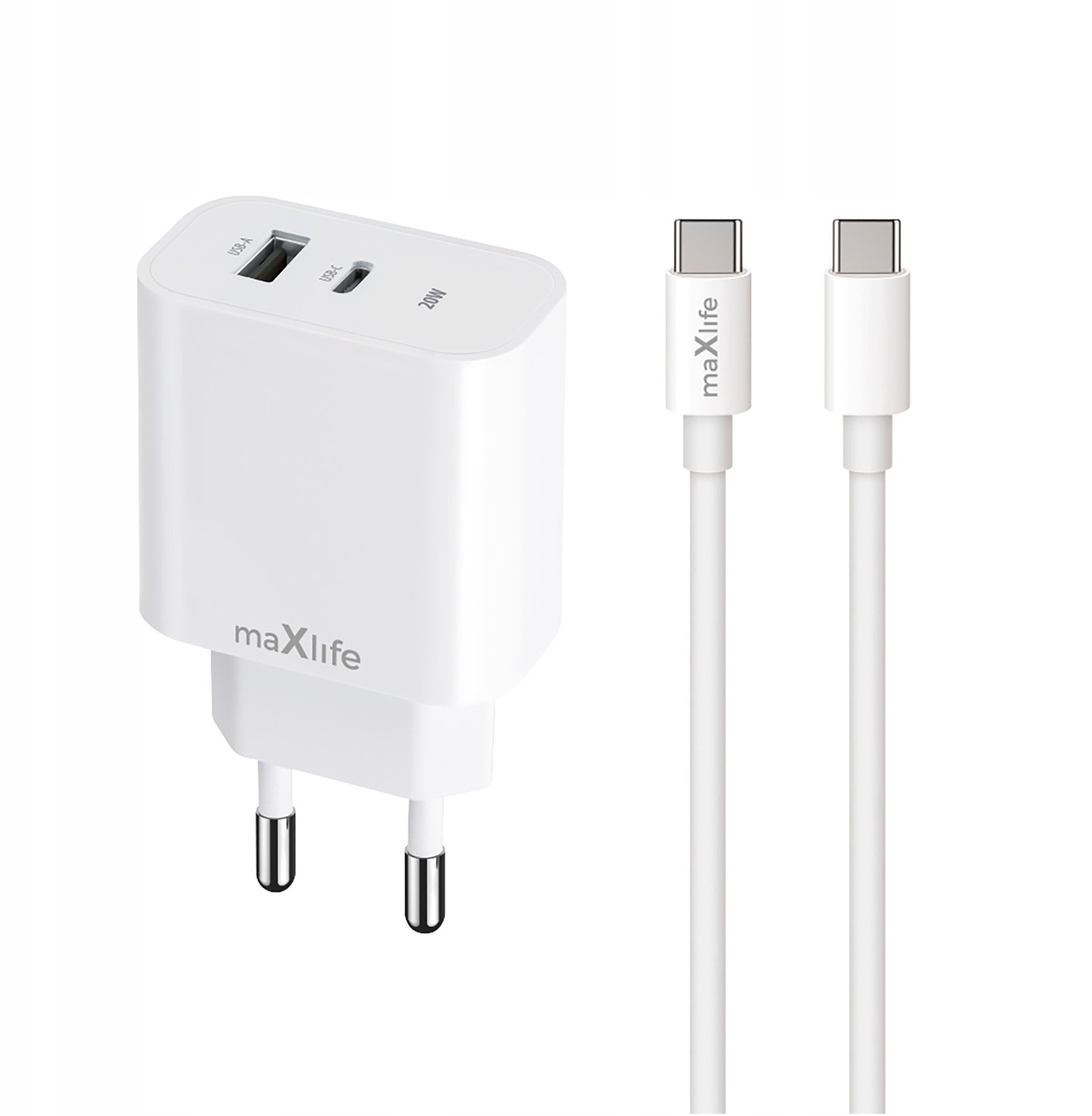 SZYBKA Ładowarka sieciowa USB TYP-C 3A PD 20W KOSTKA + KABEL TYP-C