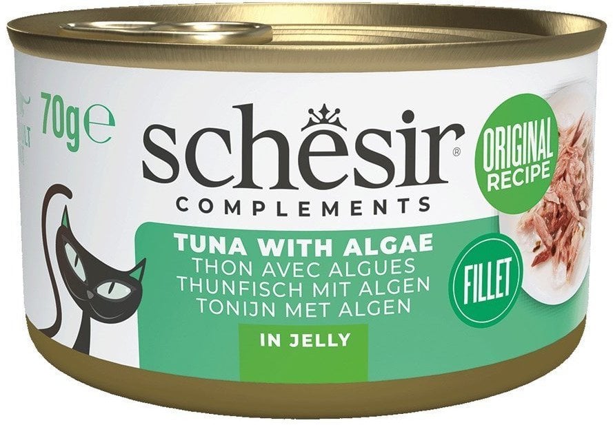 SCHESIR Adult w Galarecie Tuńczyk z Algami 70g
