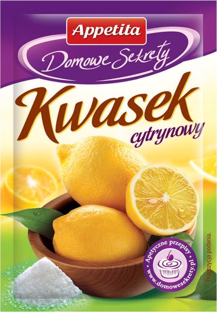 Appetita Appetita Domowe Sekrety Kwasek cytrynowy 20 g
