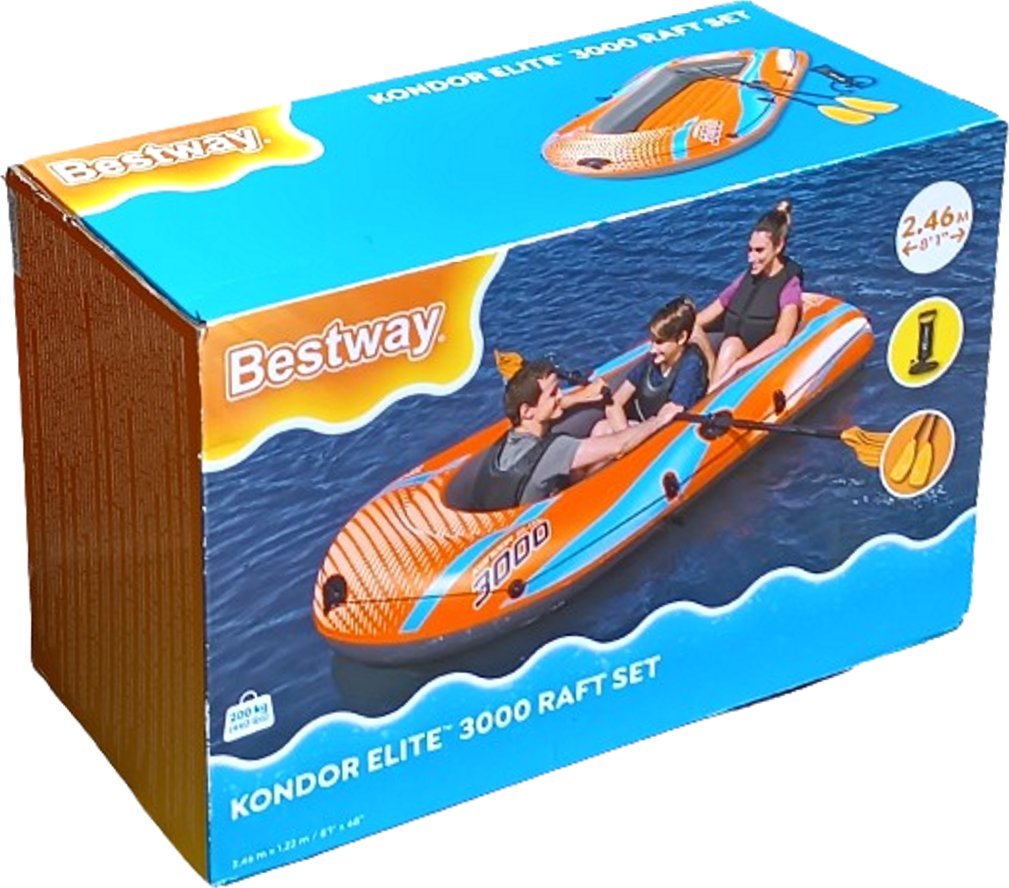 Bestway Dmuchany Ponton - Bestway 122x246cm do 200kg