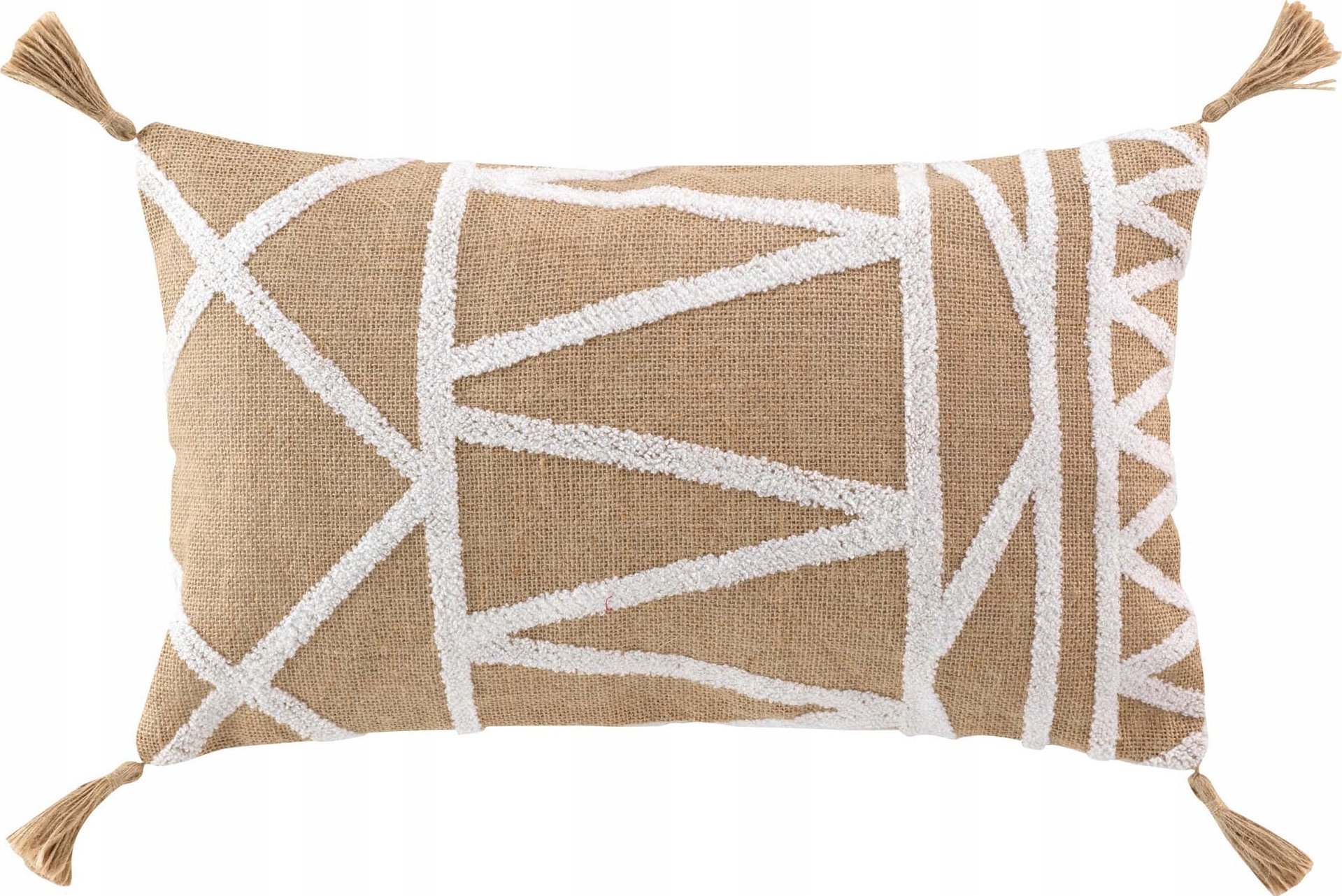 Douceur d`Interieur Ozdobna poduszka z juty i polibawełny ASMARA, 30 x 50 cm