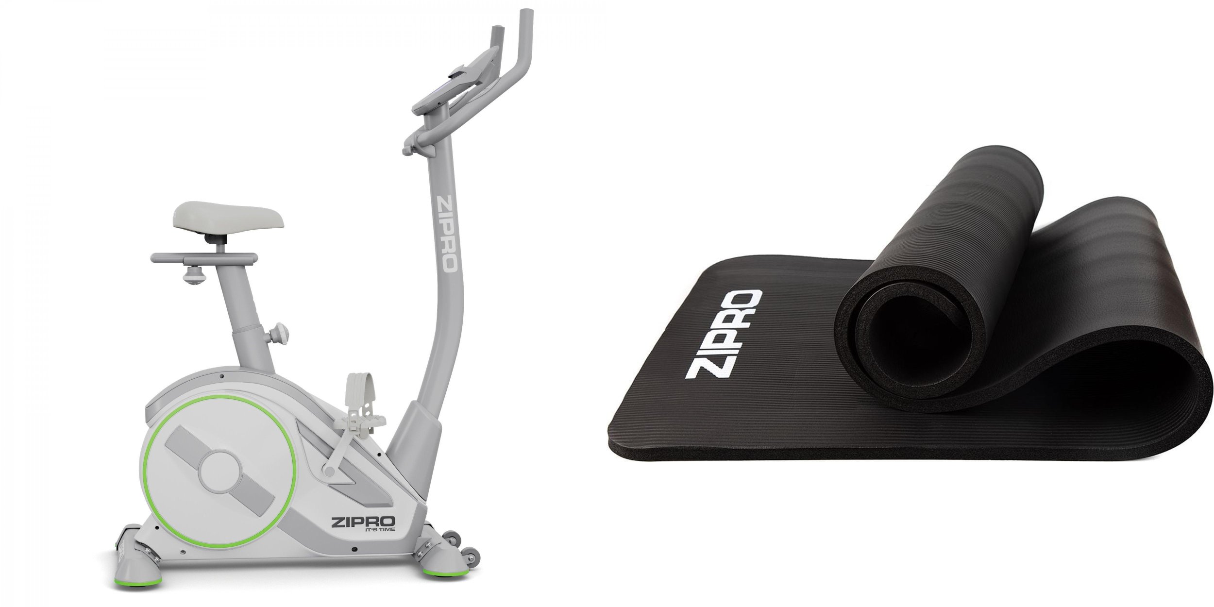 Rower stacjonarny Zipro Rower treingowy Zipro Rave White + Mata treningowa Zipro