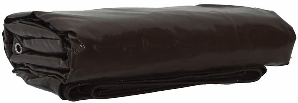 vidaXL Plandeka 650g / m Brązowy 6 x 8 m Płótno z powłoką PVC