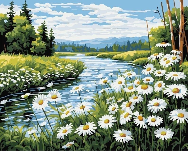 Koh I Noor Malowanie po numerach 40x50 Rzeka