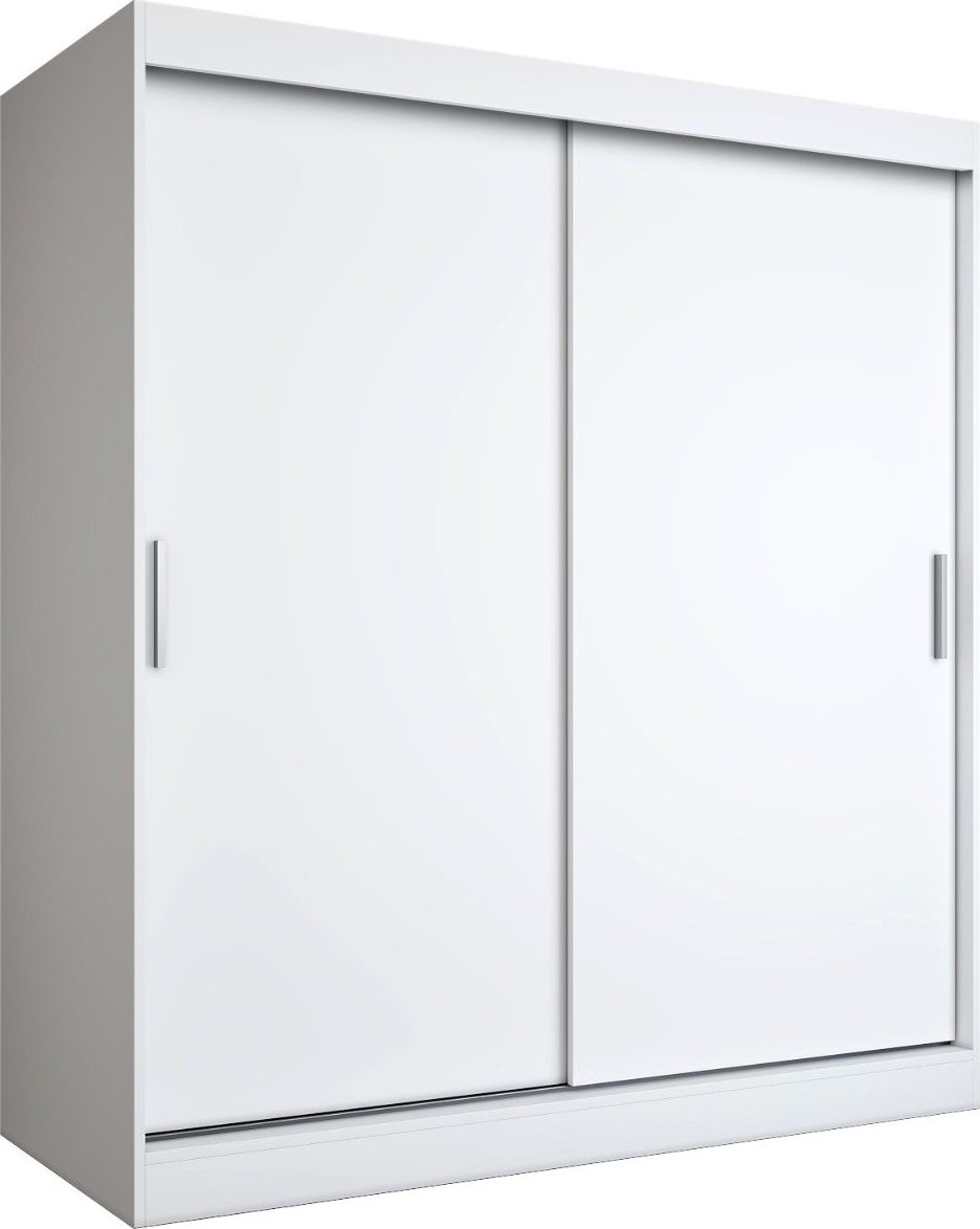 MKPOL Szafa przesuwna MODUO COMFORT 180 biała mat gładka