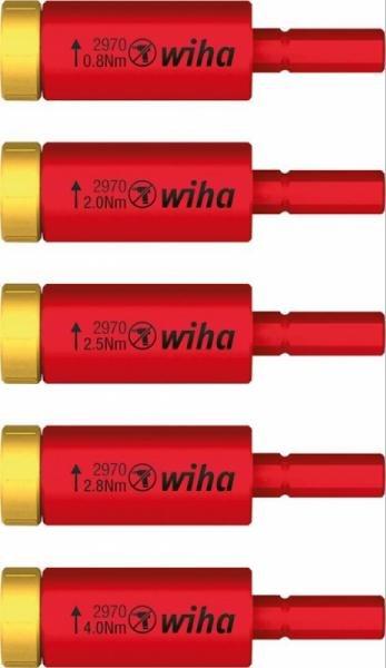 Wiha Wiha Zestaw adapterów dynamometrycznych easyTorque electric slimBit i uchwytem SlimVario, 5-cz. w opakowaniu blistrowym 29701S5 41479